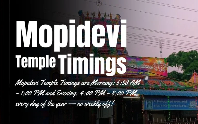 Mopidevi Temple Timings